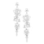 Women's Bubble Stone Cluster Dangle Evening Earrings