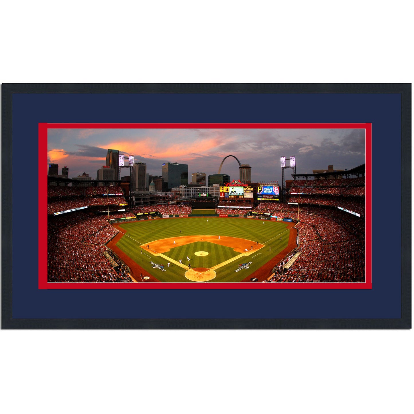 Framed Busch Stadium St. Louis Cardinals MLB 16x24 Baseball Photo Professionally Matted