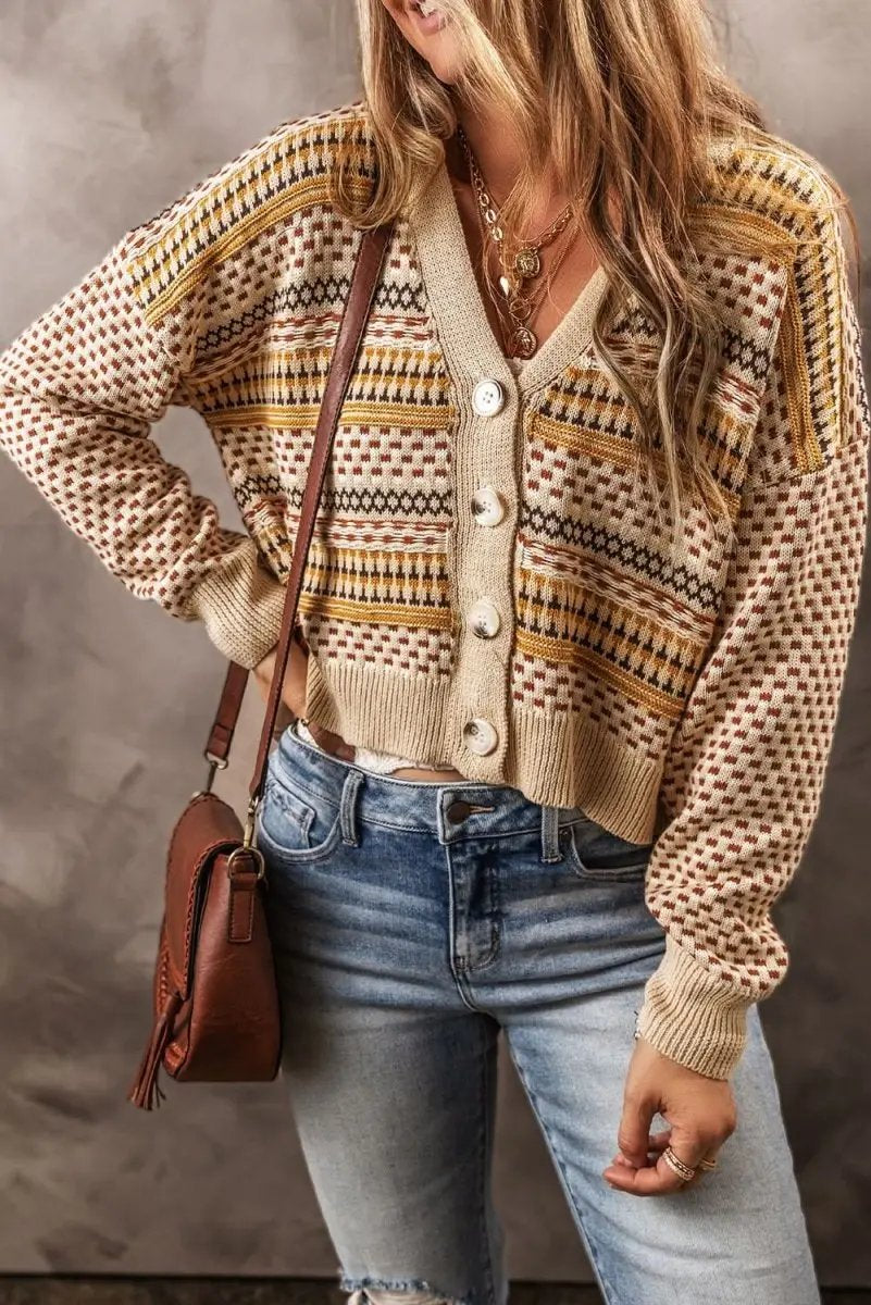 Sweaters Trendsi Buttoned Cardigan Women's Fashion Knitwear Long Sleeve Cardigan - Soft & Stylish