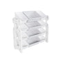 Multi Functional Kids Toy Storage Organizer Cabinet With Hdpe Shelf And 12 Bins - Gray White