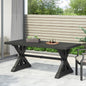 Antique Matte Outdoor Aluminium Dining Table with Durable Construction