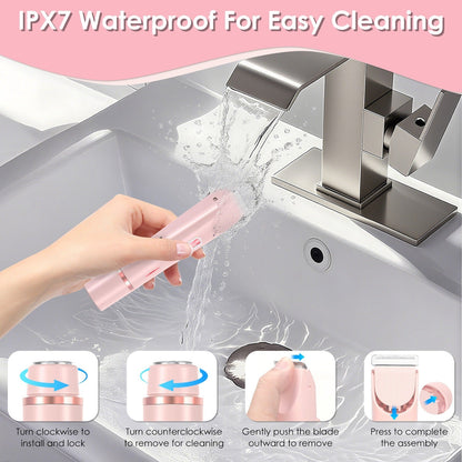 2-in-1 Women’s Bikini & Body Shaver – Waterproof, Rechargeable, Dual Head