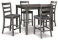 Bridson - Square Counter TBL Set (Set of 5) - Gray