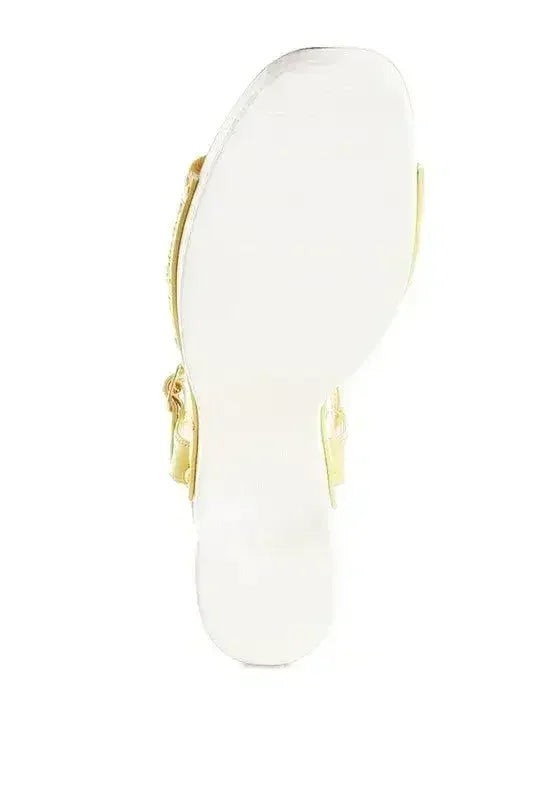 Mazaro Raffia Chunky Sandals