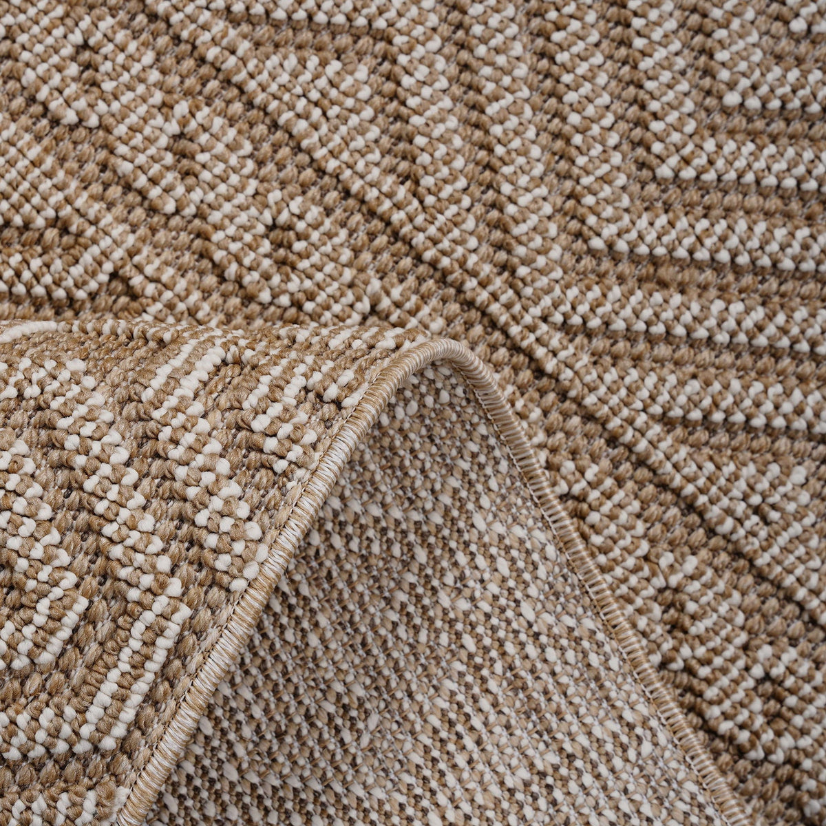 Guros - 8' X 10' Geometric Indoor / Outdoor Area Rug - Mocha