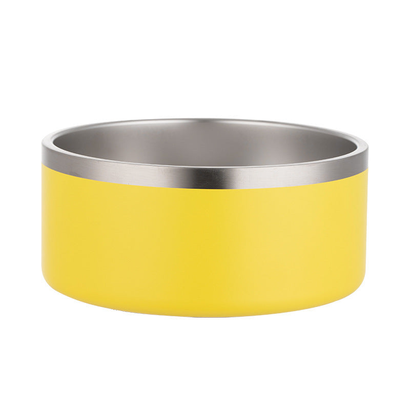 Stainless Steel Dog Bowl Inside And Outside 304 With Silica Gel Pad