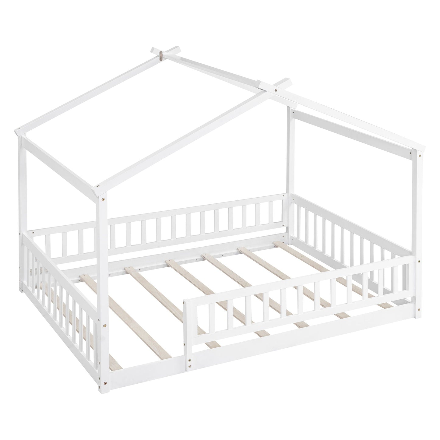 Bed House Bed Frame With Fence