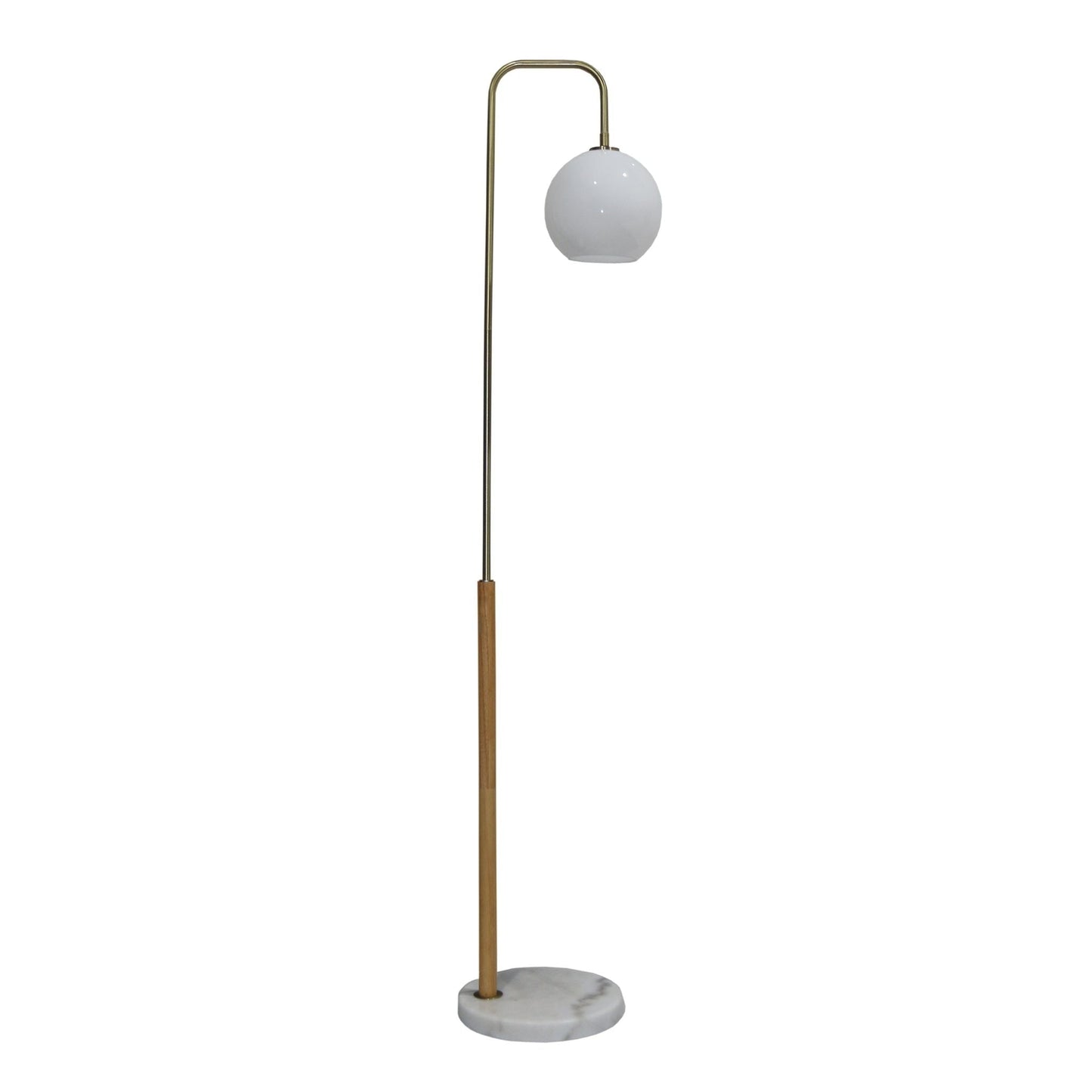 Tall Corner Floor Lamp For Living Room - White