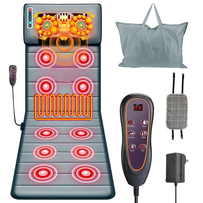 Full Body Electric Massage Mat with Heat & Vibration
