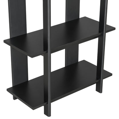 4-Tier Wooden Open Bookcase