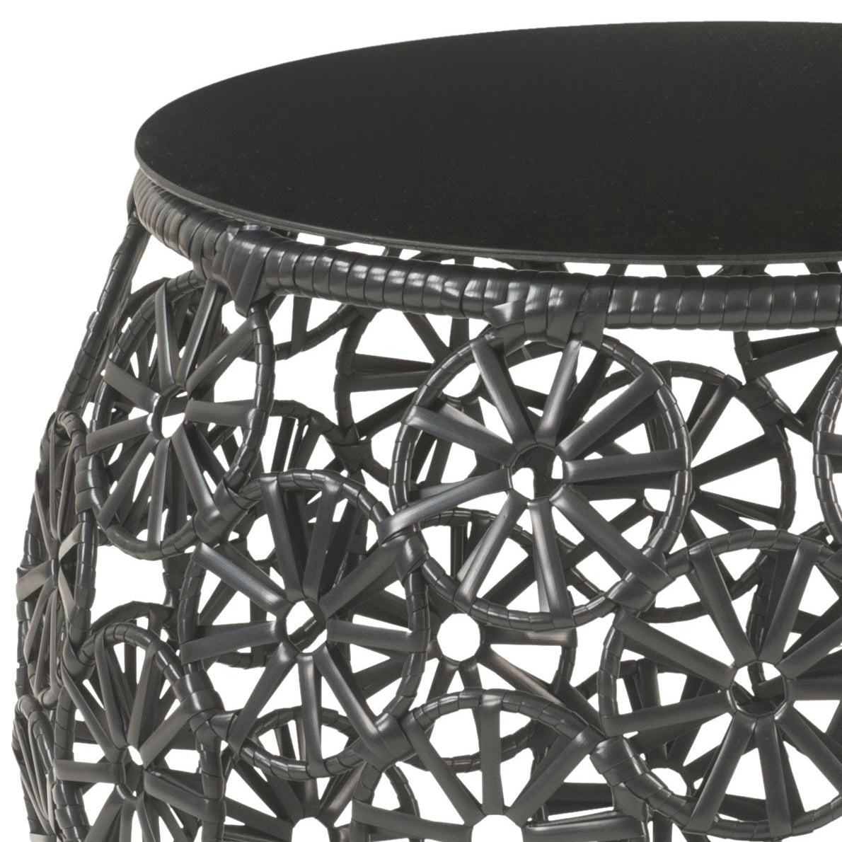 Hikre Clear Glass Patio Furniture Set