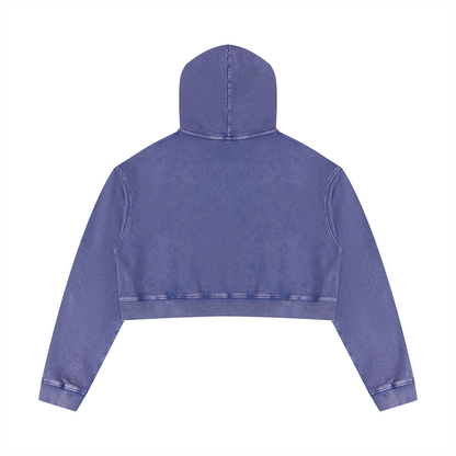 Loki & Ivy Women’s Mineral Washed Crop Hoodie