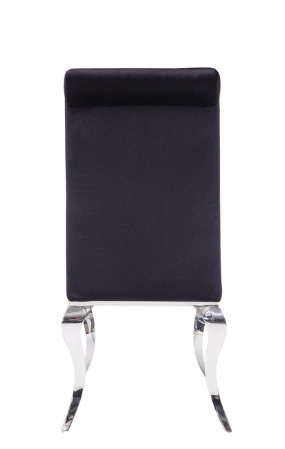 Fabiola Upholstered Stainless Steel Dining Chair
