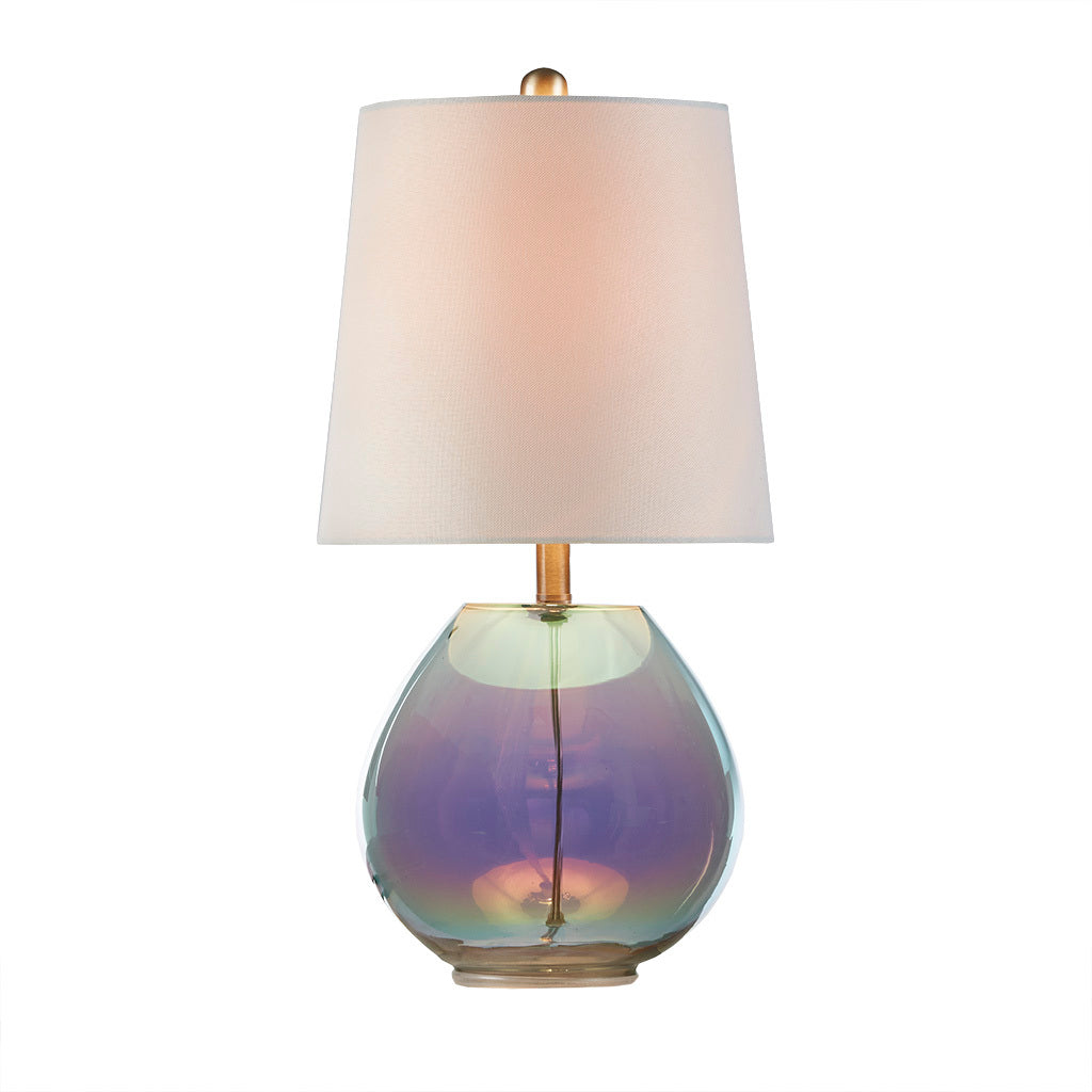 Iridescent Glass Table Lamp