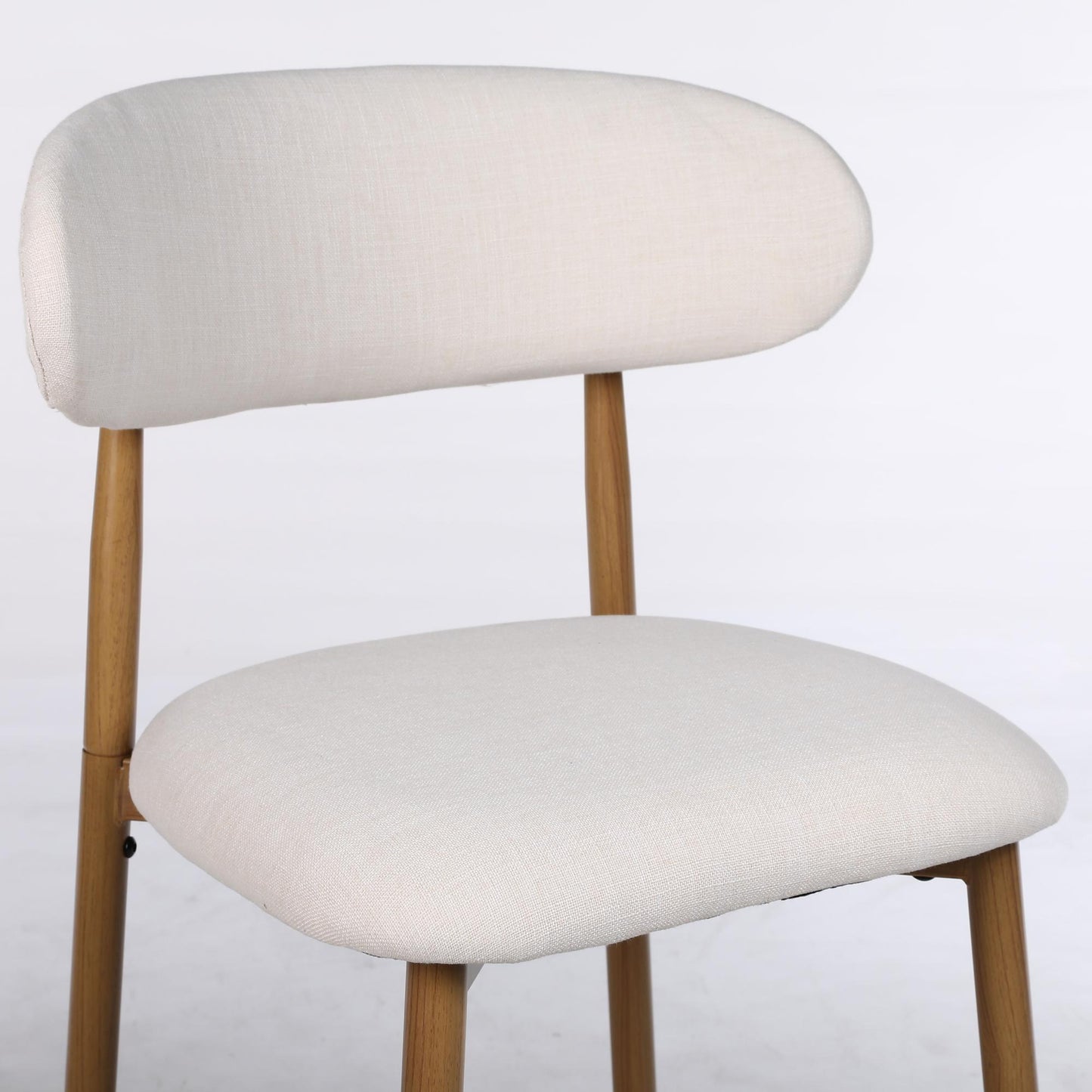 Upholstered Counter Height Bar Stools For Kitchen Island (Set of 2) - Beige