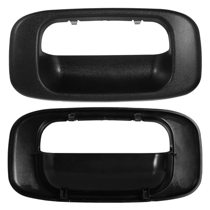 Tailgate Door Handle Bezel for 1999-2006 Chevy Silverado GMC Sierra Exterior Tail Gate Door Handle Replacement