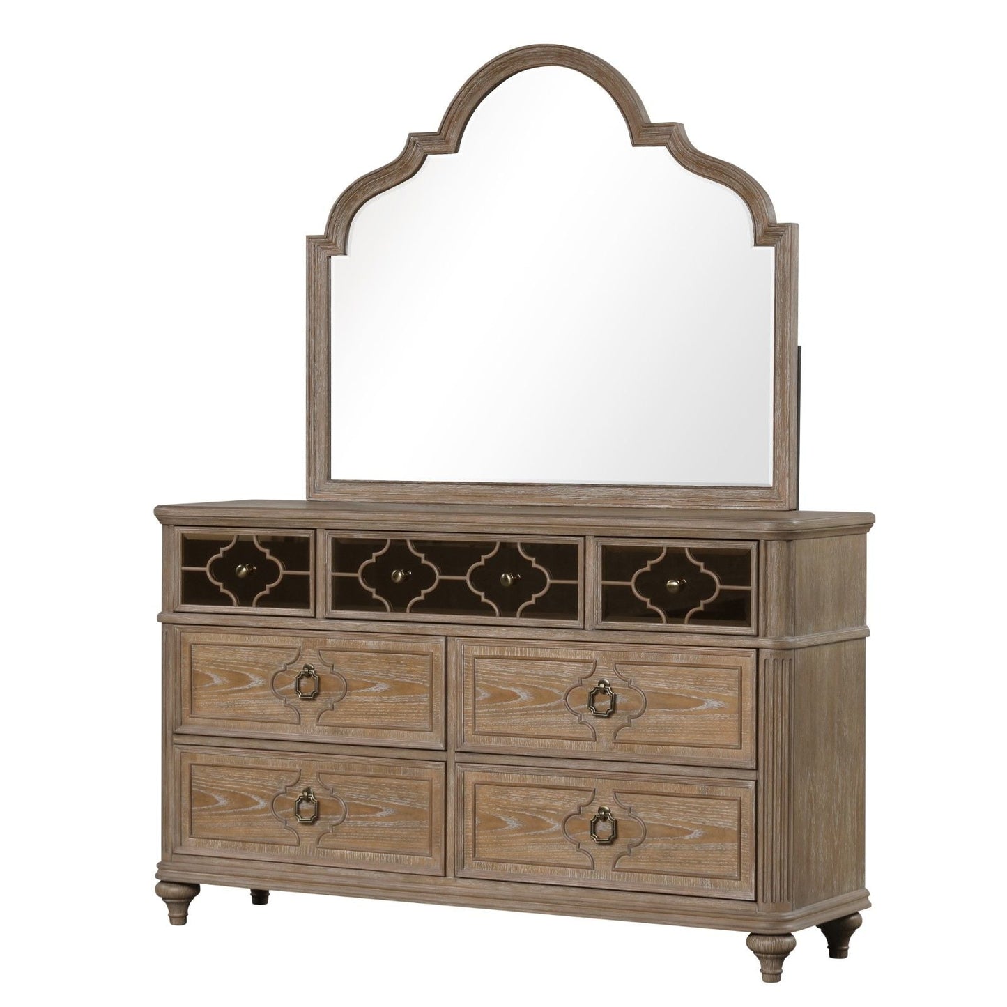 1 Piece Oak Dresser with Dovetail Drawers