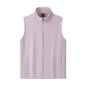 Zipper Stand Collar Double-sided Fleece Cardigan Fleece Vest