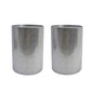 Modern Round Accent Table With Hammered Surface
