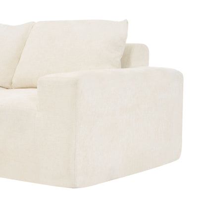 Modular Cloud Sectional Sofa Set, U-Shaped Upholstered Couch With Deep Seat