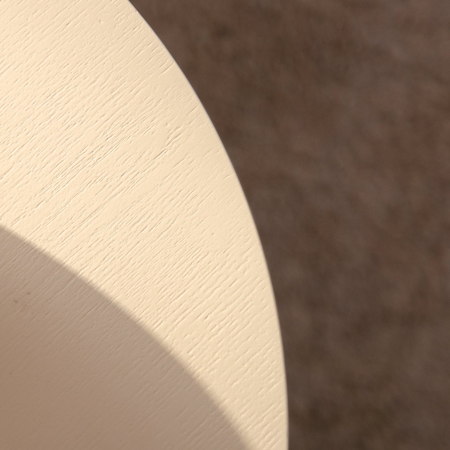 Beige Nesting Coffee Table Set of 2 Modern Drum Side Tables