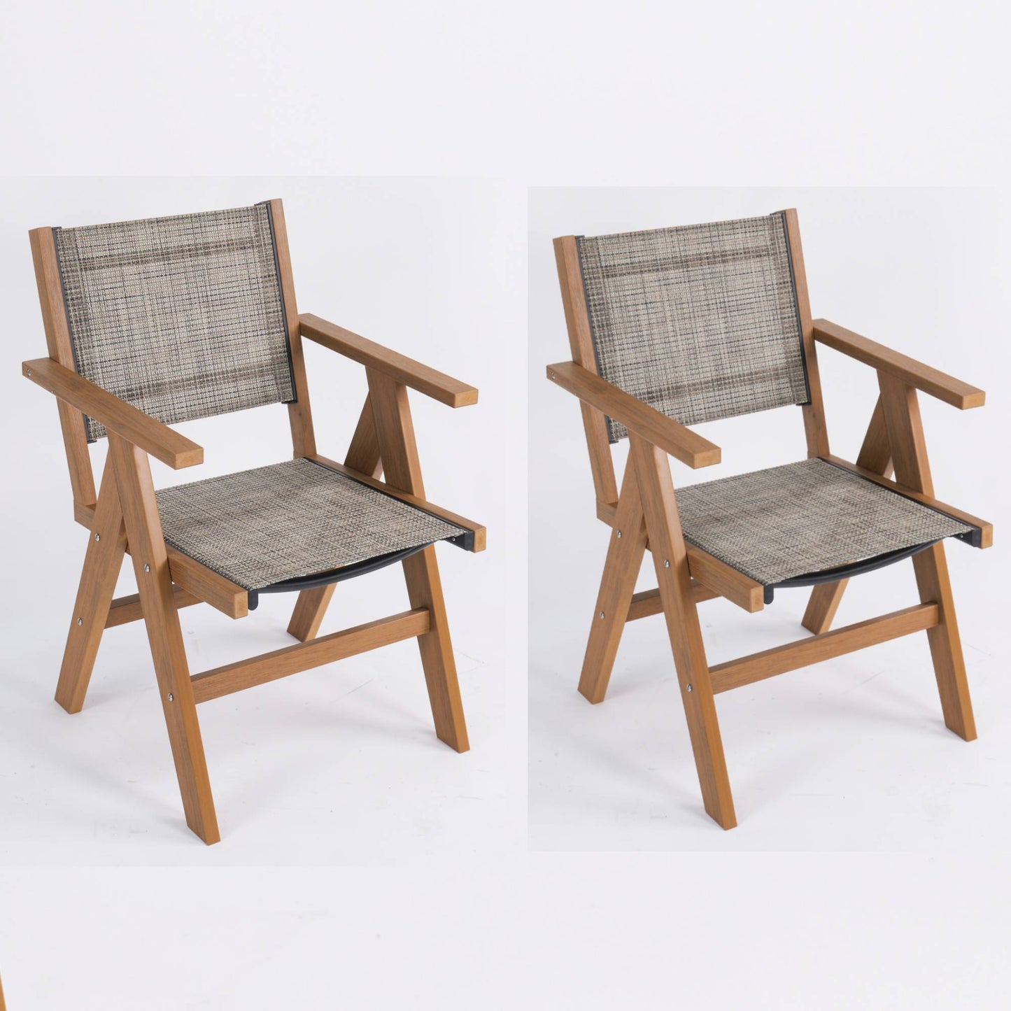 2 Piece HIPS Outdoor Dining Chair Perfect For Patio Meal Togethers & Garden Brunch Relaxation Moments