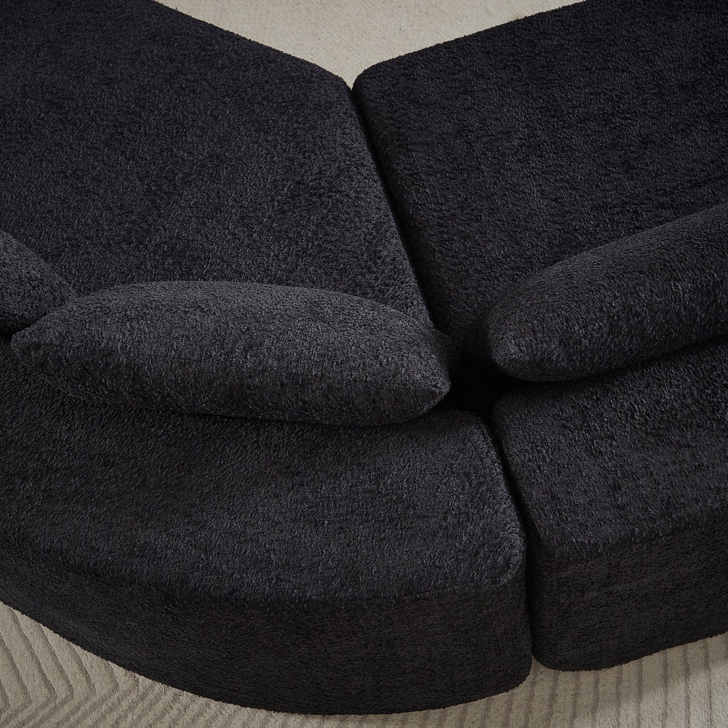 Modular Sofa Set in Chenille Fabric