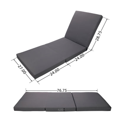 Lounge Chaise Set, Acacia Solid Wood with Lounge Cushion