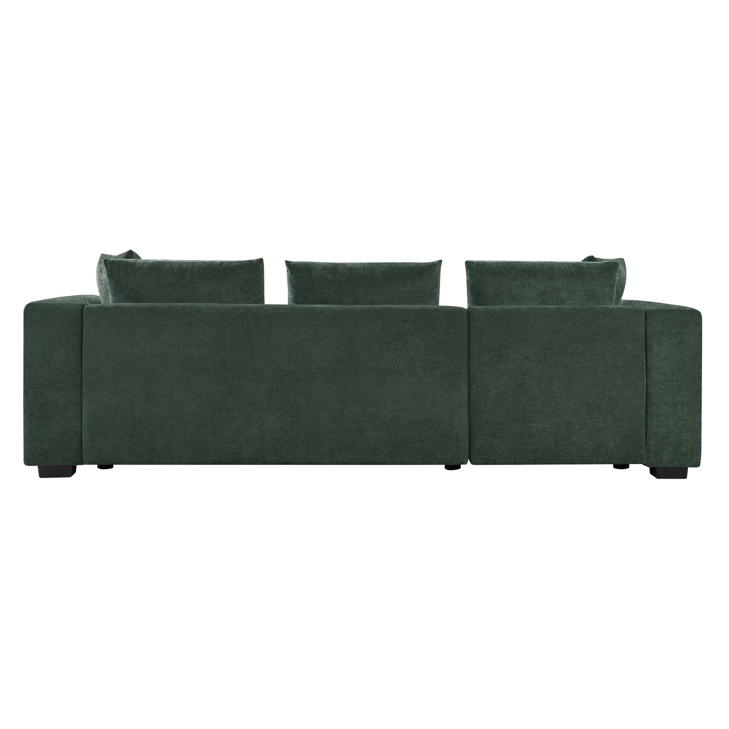 Modern L Shaped Sectional Sofa With Upholstery And Wooden Storage