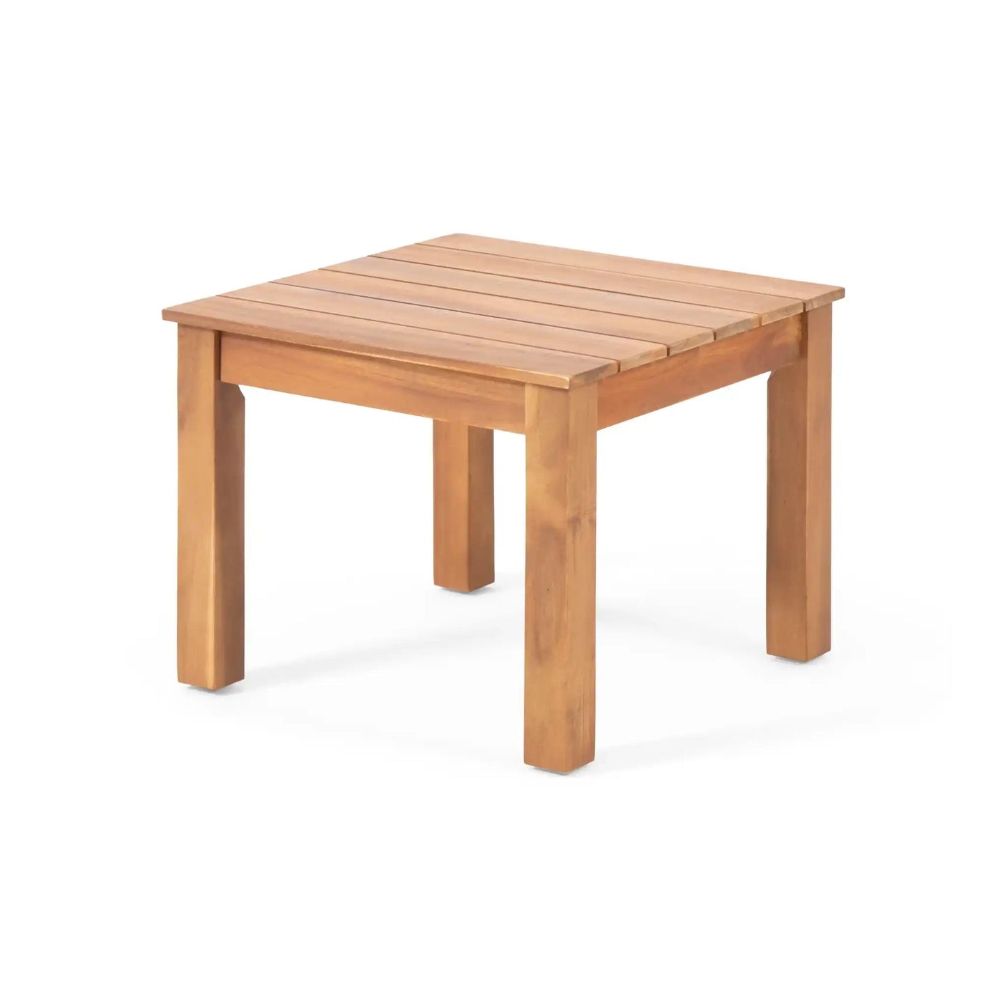 Halcyon Outdoor Side Table With Slat Design