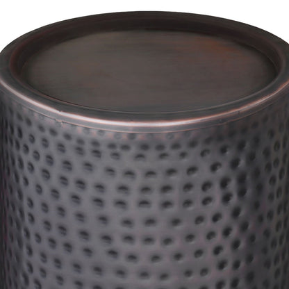 Corbin - Hammered Metal Side Table