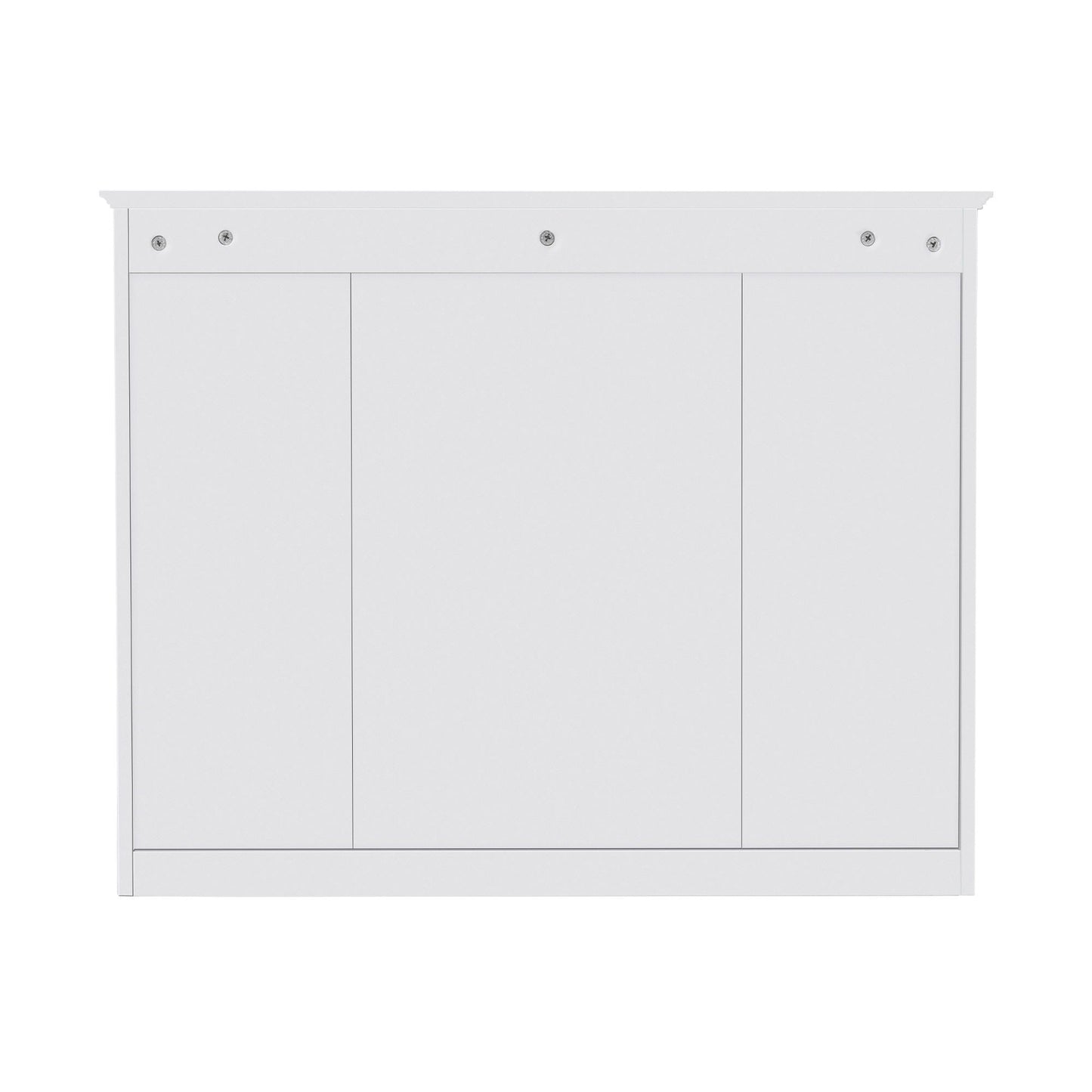 Wall Mounted Medicine Cabinet With Mirror, Storage Cabinet Featuring 6 Open Shelves And Adjustable Interior