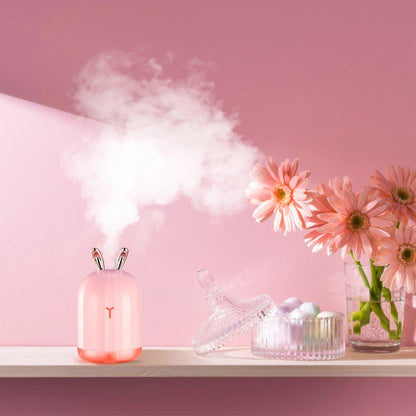 220ml Cool Mist Humidifier Ultrasonic Air Diffuser Atomizer w/7 Color Breathing Lights  Auto Off Office Home Yoga