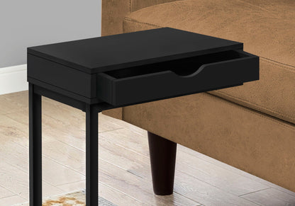 Accent Table, C - Shaped Contemporary Elegant Desig