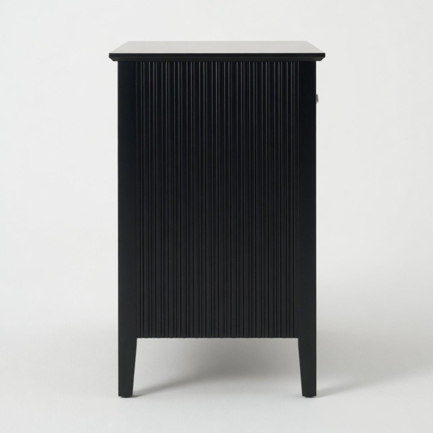 Fluted 3 Drawer Nightstand With Soft Close Slides