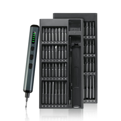 70 In 1 3.7V Mini Electric Screwdriver Kit Rechargeable Magnetic Repair Tool Kit with 5 Torque Settings 64 S2 Precision Bits 4 LED Lights for Phone Ca