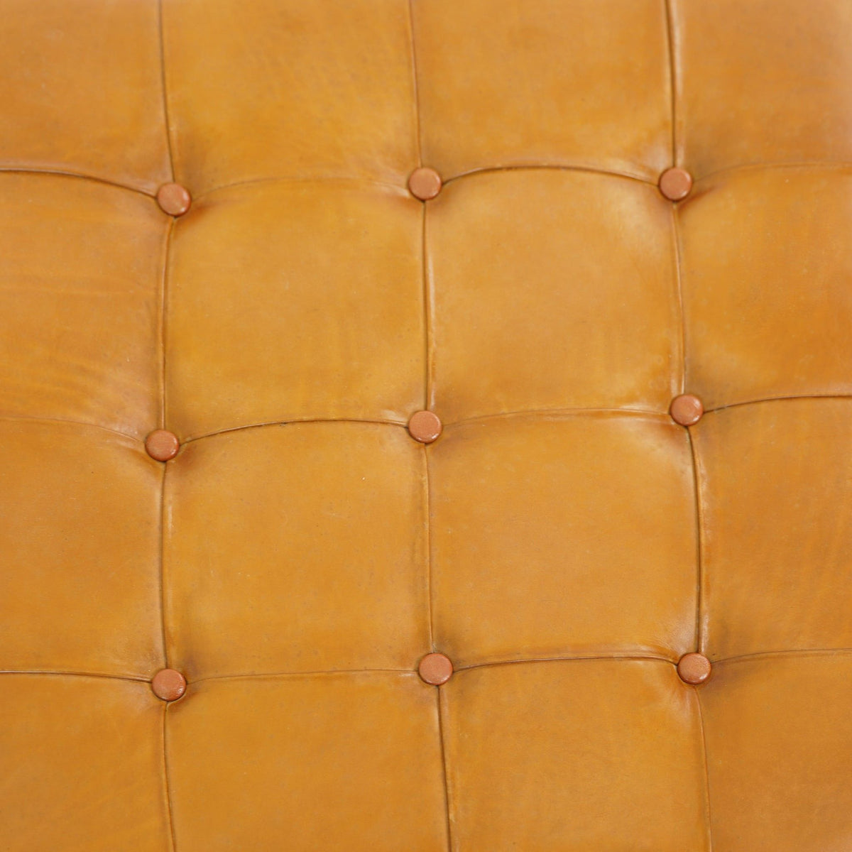 Mark - Tufted Square Genuine Upholstered Ottoman