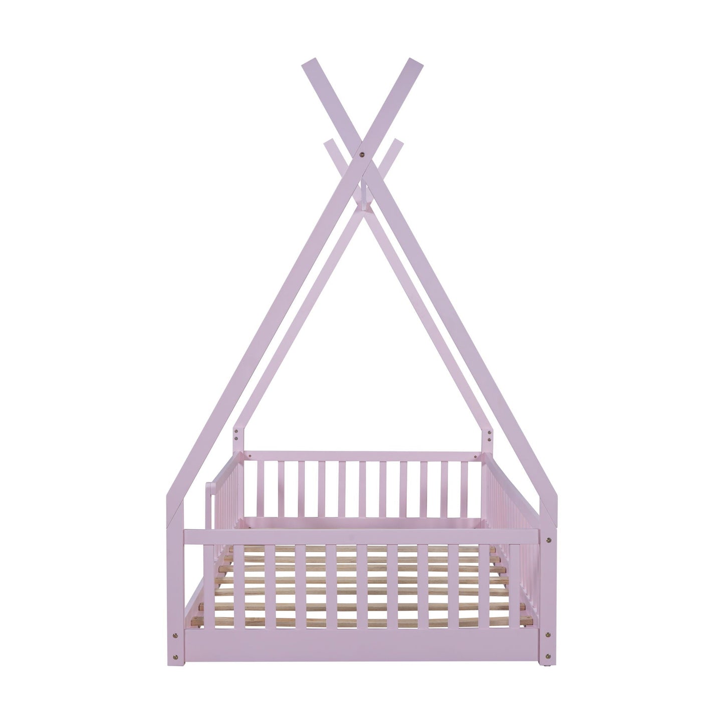 House Shaped Design Bed With Fence