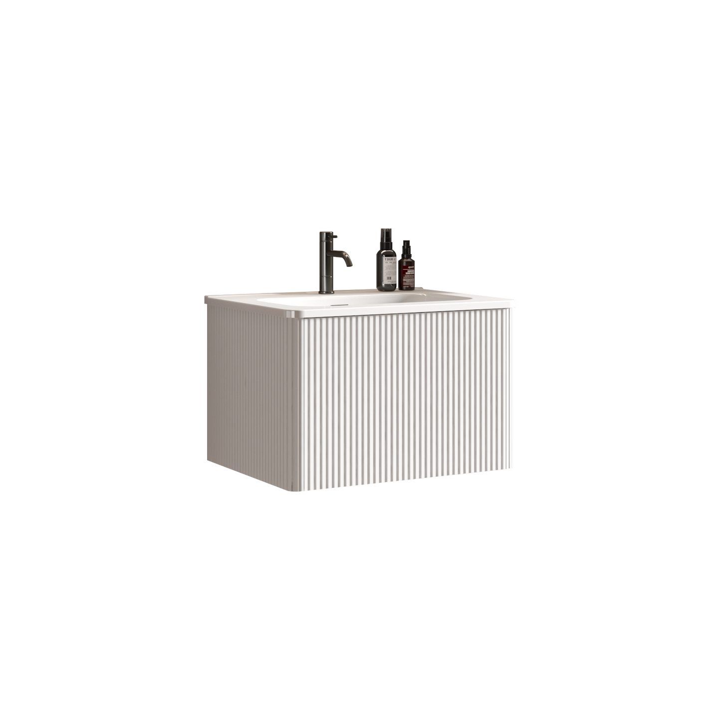 Etna 24" Striped Soft White Bathroom Vanity