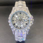 Men's Diamond-Encrusted Hip-Hop Watch