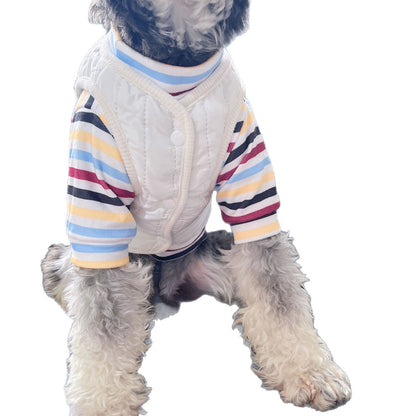 AutumnWinter Warm Dog Vest Two-Piece Set