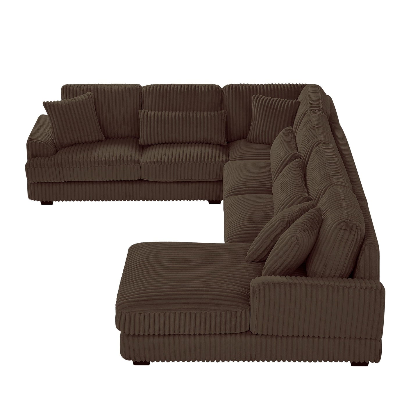 Oversized Sectional Sofa U - Shaped Sofa Couch Modern Sofa Upholstered In Soft With A Chaise Lounge For Living Room