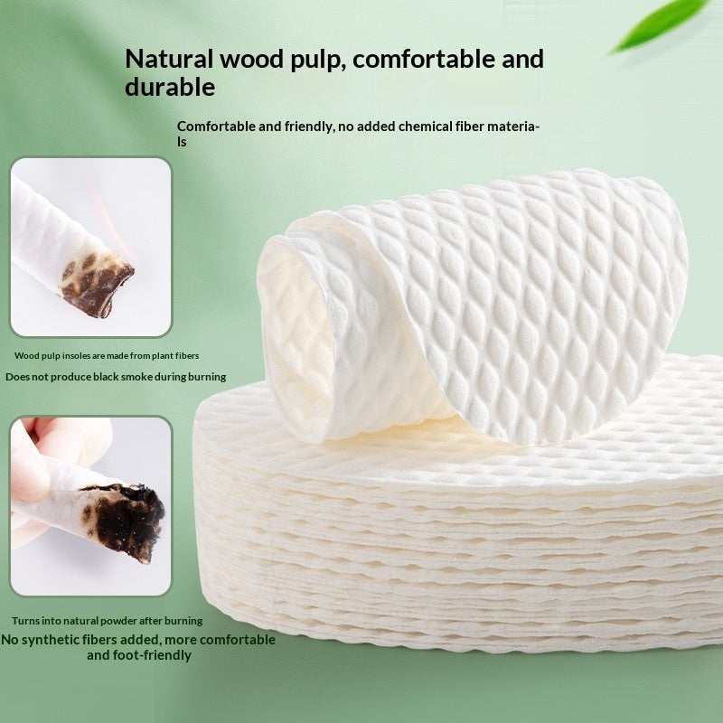 Summer Thin Anti-sweat Disposable Wood-pulp Shoe Insoles