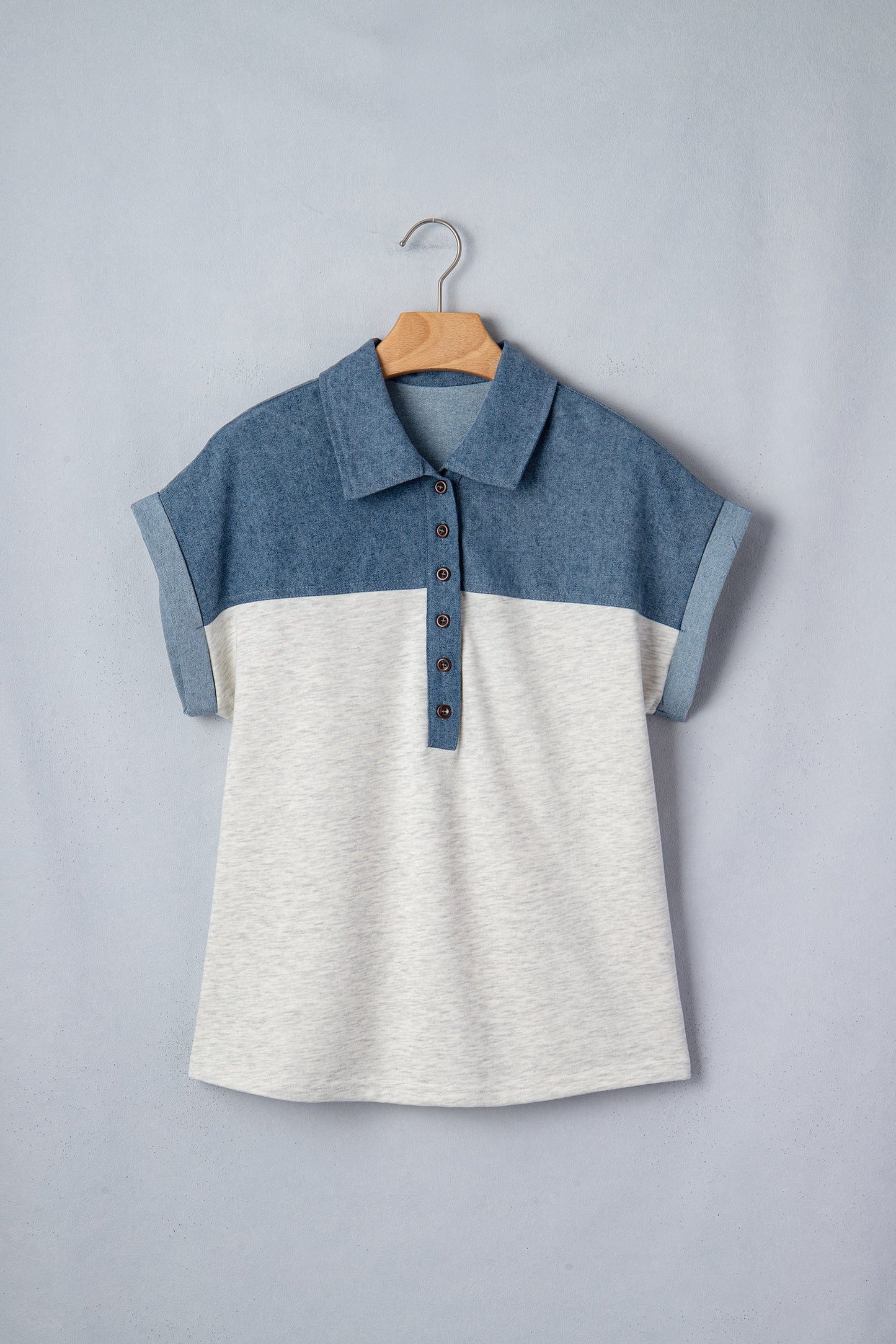 Ivey Collar Short Sleeve Top