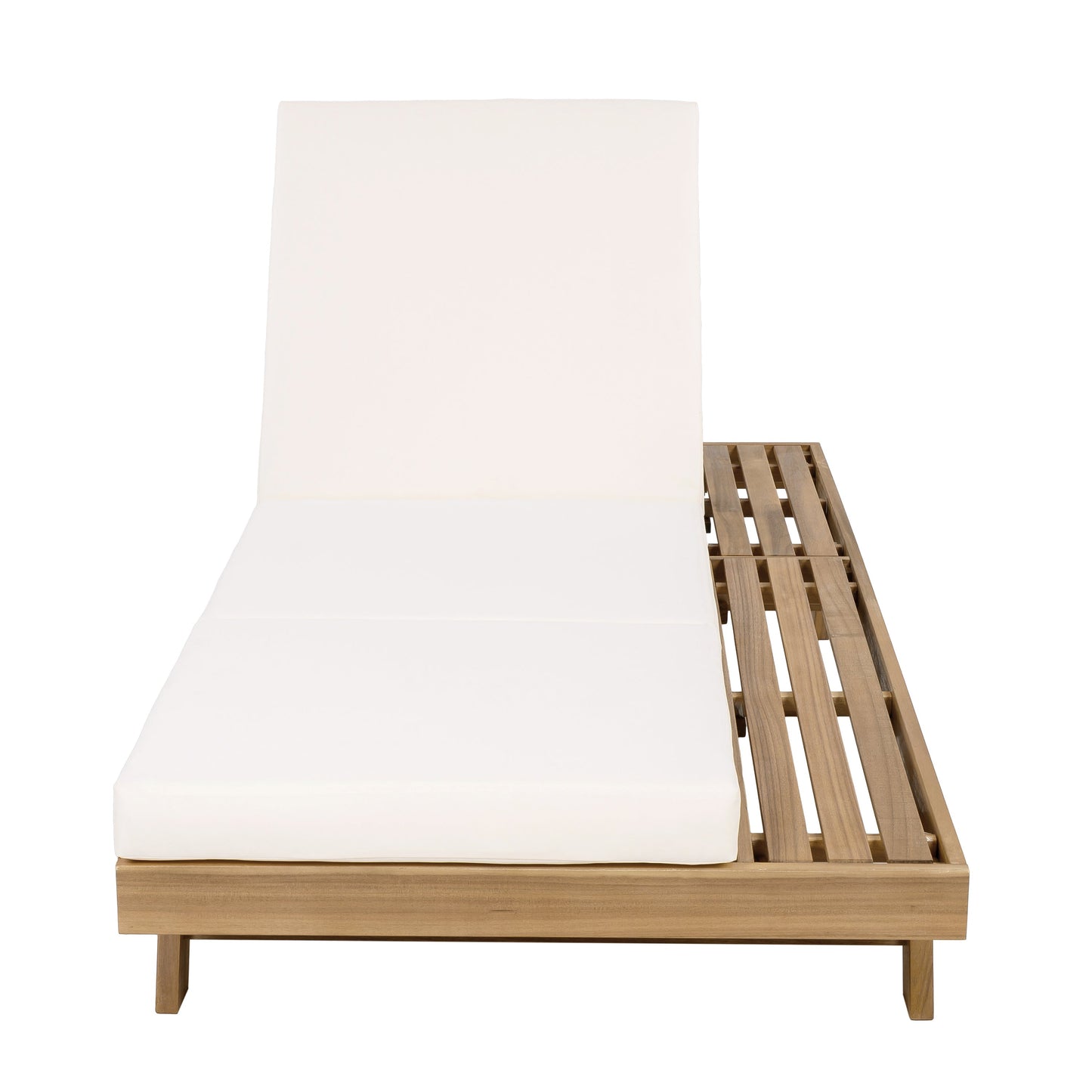 Lounge Chaise Set, Space Available On One Side, Acacia Solid Wood In