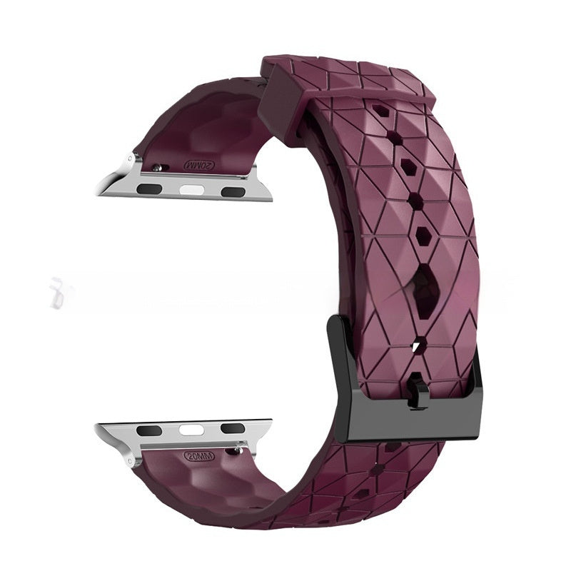 Football-patterned Watch S9 Strap S10 Silicone Replacement Wristband