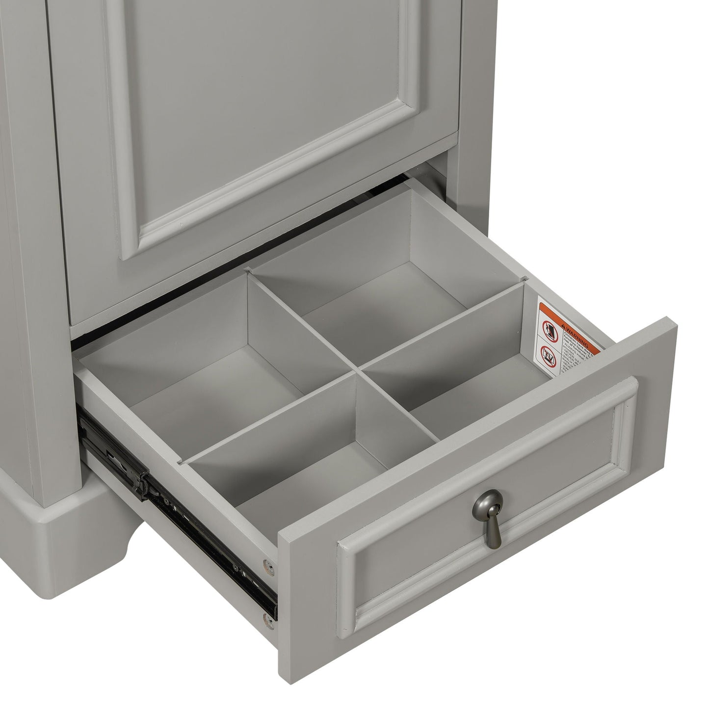 Bathroom Vanity With Sink, Soft Close Door, Adjustable U-Shaped Shelf