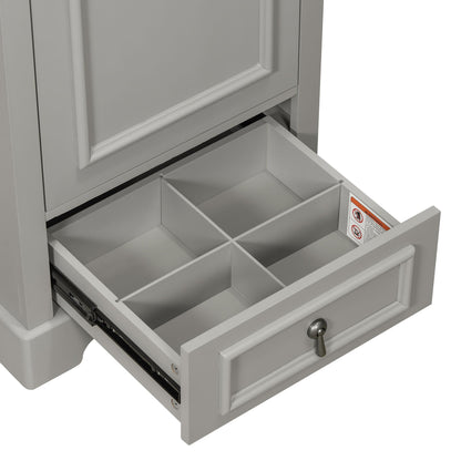 Bathroom Vanity With Sink, Soft Close Door, Adjustable U-Shaped Shelf