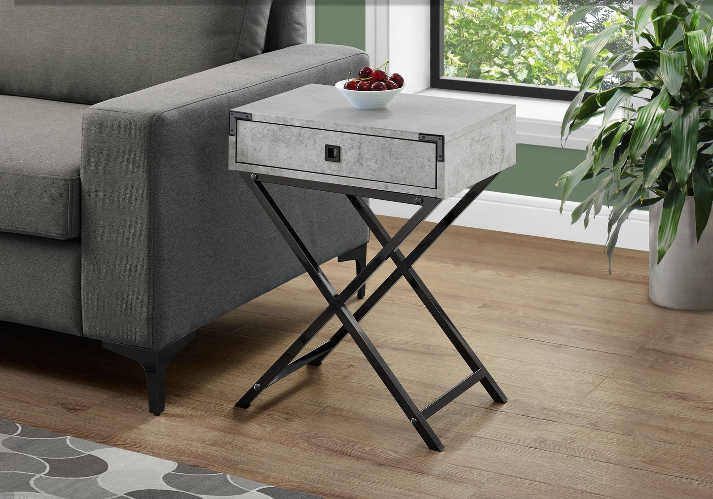 Accent Side Table with Storage Drawer
