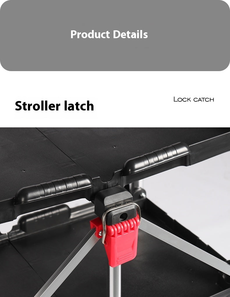 Three Layer Foldable Tool Cart Trolley